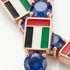 Sapphire Tennis Bracelet with United Arab Emirates Flag no. 14