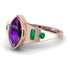 Marquise Bezel Amethyst Ring - Juliana No. 305