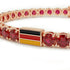 Ruby Tennis Bracelet with Germany Flag no. 11 image 4