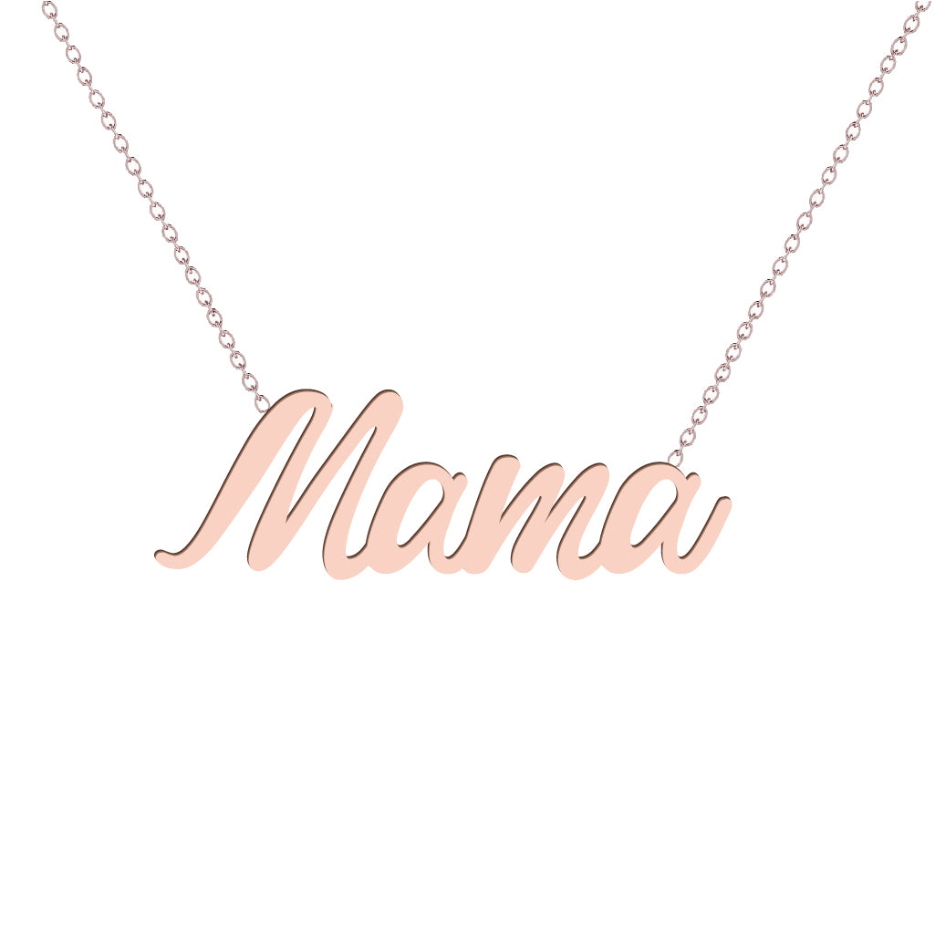 Gold Name Necklace - Mama