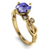 14K Gold Radiant Tanzanite Flower Harmony Ring - Autumn No. 201 image 1