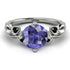 14K Gold Radiant Tanzanite Flower Harmony Ring - Autumn No. 209 image 3