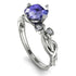 14K Gold Radiant Tanzanite Flower Harmony Ring - Autumn No. 203
