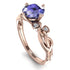 14K Gold Radiant Tanzanite Flower Harmony Ring - Autumn No. 202