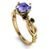 14K Gold Radiant Tanzanite Flower Harmony Ring - Autumn No. 207 image 1