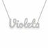Gold Name Necklace – Violeta | 14K Solid Gold