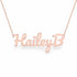 Gold Name Necklace – HaileyB | 14K Solid Gold