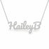 Gold Name Necklace – HaileyB | 14K Solid Gold