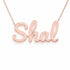 Gold Name Necklace – Shal | 14K Solid Gold