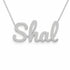 Gold Name Necklace – Shal | 14K Solid Gold