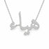 هياء name necklace in solid 14K White Gold, handmade in Los Angeles