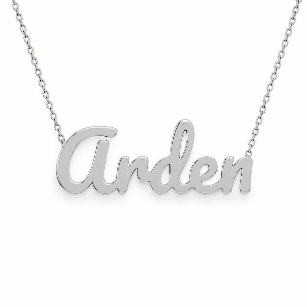 Gold Name Necklace – Arden | 14K Solid Gold