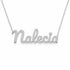 Gold Name Necklace – Nalecia | 14K Solid Gold