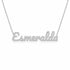 Gold Name Necklace – Esmeralda | 14K Solid Gold