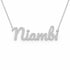 Gold Name Necklace – Niambi | 14K Solid Gold