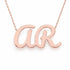 Gold Name Necklace – Ar | 14K Solid Gold