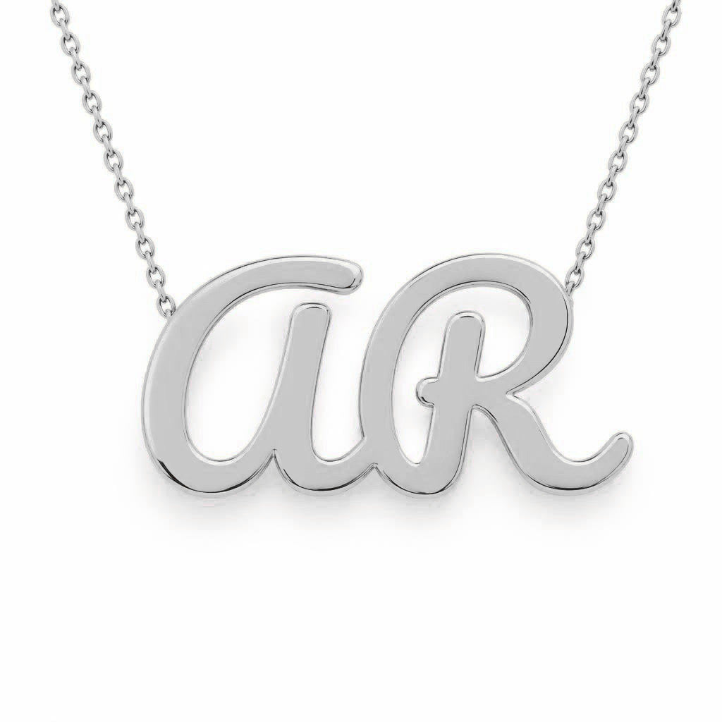 Gold Name Necklace – Ar | 14K Solid Gold