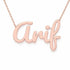Gold Name Necklace – Arif | 14K Solid Gold