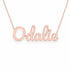 Gold Name Necklace – Odalie | 14K Solid Gold