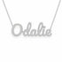 Gold Name Necklace – Odalie | 14K Solid Gold