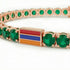 Emerald Tennis Bracelet with Armenia Flag no. 5