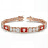 Diamond Tennis Bracelet with Switzerland Flag no. 2 image 2