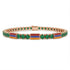 Emerald Tennis Bracelet with Armenia Flag no. 5 image 1