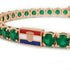 Emerald Tennis Bracelet with Croatia Flag no. 5