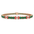 Emerald Tennis Bracelet with Canada Flag no. 5 image 1