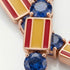 Sapphire Tennis Bracelet with Spain Flag no. 14