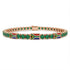 Emerald Tennis Bracelet with South Africa Flag no. 5