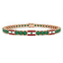 Emerald Tennis Bracelet with Lebanon Flag no. 5