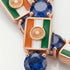 Sapphire Tennis Bracelet with India Flag no. 14