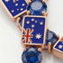 Sapphire Tennis Bracelet with Australia Flag no. 14