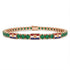Emerald Tennis Bracelet with Croatia Flag no. 5