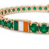 Emerald Tennis Bracelet with Ireland Flag no. 5 image 4