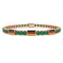 Emerald Tennis Bracelet with Germany Flag no. 5