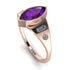 Marquise Bezel Amethyst Ring - Juliana No. 302