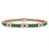 Emerald Tennis Bracelet with South Korea Flag no. 5