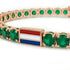 Emerald Tennis Bracelet with Netherlands Flag no. 5 image 4