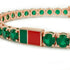 Emerald Tennis Bracelet with Portugal Flag no. 5