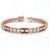 Diamond Tennis Bracelet with Lebanon Flag no. 2