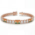 Diamond Tennis Bracelet with India Flag no. 2
