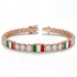 Diamond Tennis Bracelet with Italy Flag no. 2 image 2