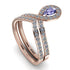 Tanzanite Pear Shape Stacking Bridal Set - Emilia No. 202