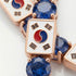 Sapphire Tennis Bracelet with South Korea Flag no. 14