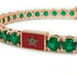 Emerald Tennis Bracelet with Morocco Flag no. 5 image 4