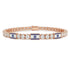 Diamond Tennis Bracelet with Israeli Flag no. 2 image 1