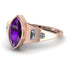 Marquise Bezel Amethyst Ring - Juliana No. 302