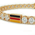 Diamond Tennis Bracelet with Germany Flag no. 1